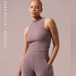 Athleta x Alicia Keys Rib Crop Tank 2X